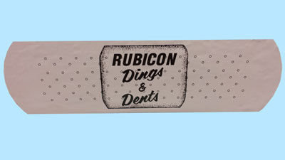 Rubicon Dings and Dents Sticker